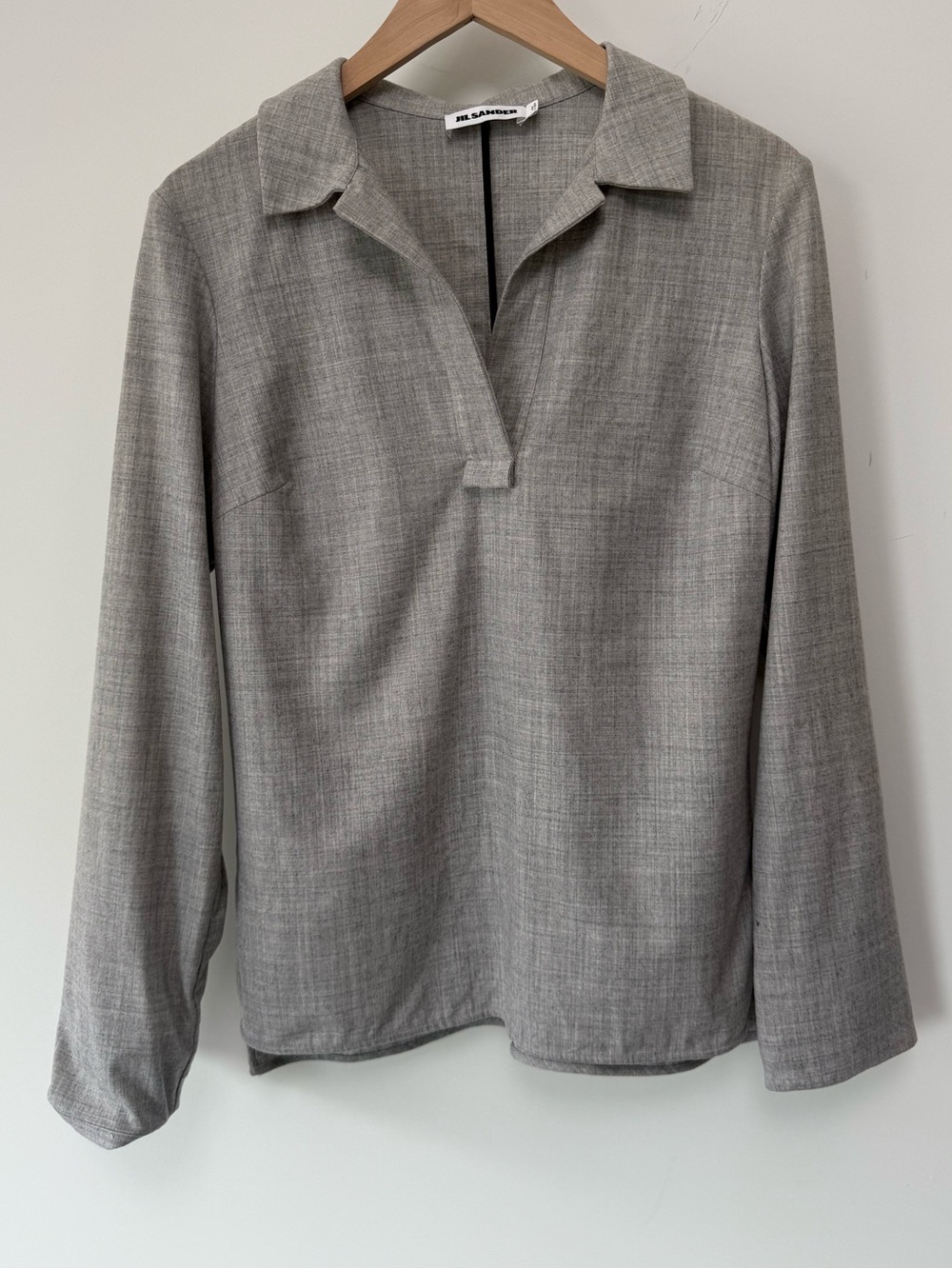 Jil Sander Wool Pullover Blouse Top Size 36 Italy Minimal Designer